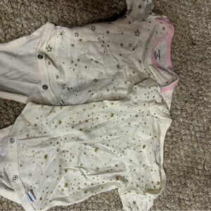 Matching set of girls onesies 0-3 months